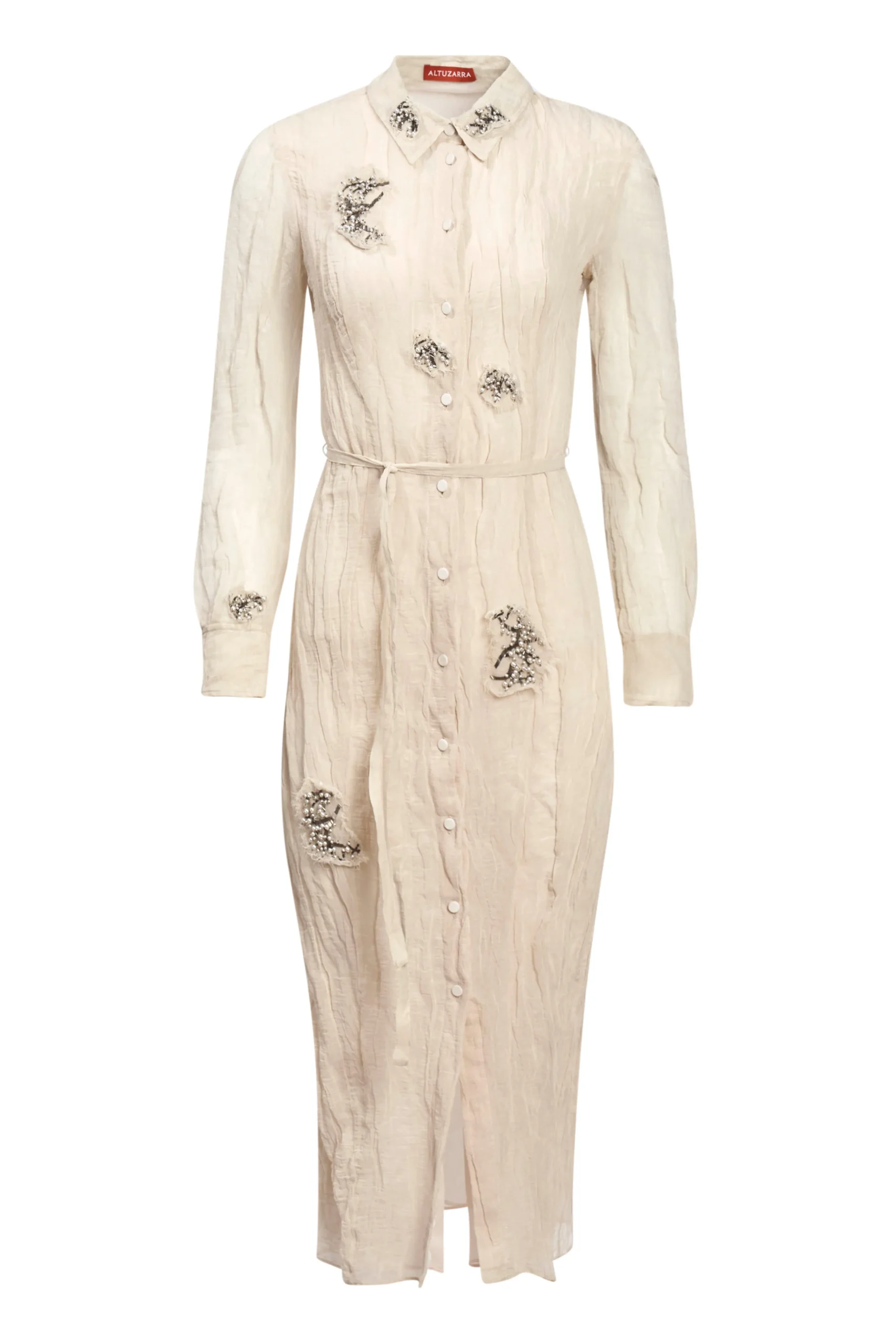 Dresses|Elegant Eveningwear-Altuzarra 'Agnes' Dress Sparrow w/ Embellishment