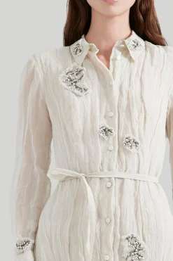 Dresses|Elegant Eveningwear-Altuzarra 'Agnes' Dress Sparrow w/ Embellishment