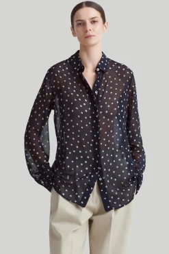 FEATURED|Elegant Eveningwear-Altuzarra 'Chika' Top Nocturne Blue