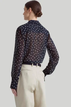 FEATURED|Elegant Eveningwear-Altuzarra 'Chika' Top Nocturne Blue