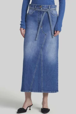 Skirts|FEATURED-Altuzarra 'Dean' Skirt Washed Indigo