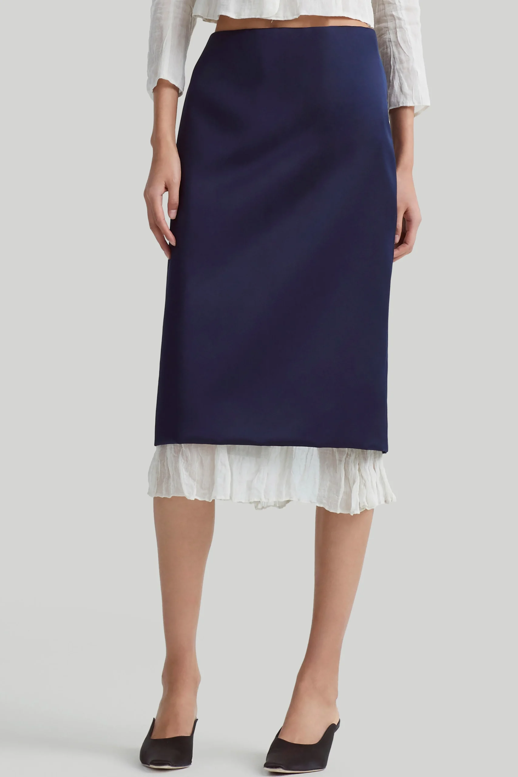 Skirts-Altuzarra 'Fannie' Skirt Berry Blue