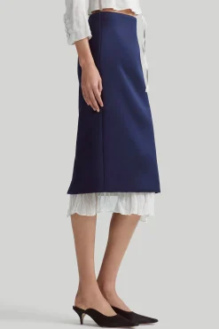 Skirts-Altuzarra 'Fannie' Skirt Berry Blue