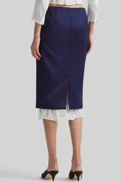 Skirts-Altuzarra 'Fannie' Skirt Berry Blue