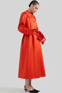 Jackets|FEATURED-Altuzarra 'Filis' Coat Nasturtium