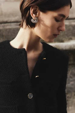 Jewelry|Elegant Eveningwear-Altuzarra 'Huggie' Earrings Shiny Silver