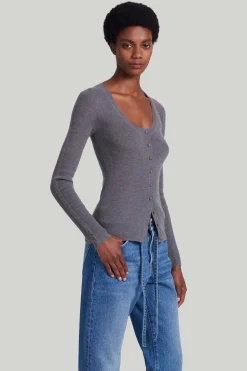 Knitwear|Tops-Altuzarra 'Jones' Sweater Carbon Melange