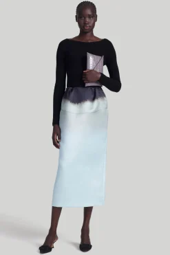 Skirts|Elegant Eveningwear-Altuzarra 'Karina' Skirt Misty Aqua Colorscape