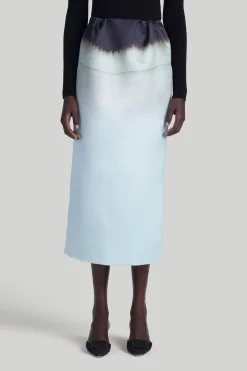 Skirts|Elegant Eveningwear-Altuzarra 'Karina' Skirt Misty Aqua Colorscape