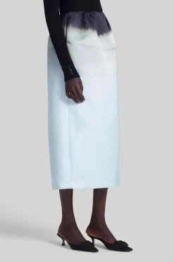 Skirts|Elegant Eveningwear-Altuzarra 'Karina' Skirt Misty Aqua Colorscape