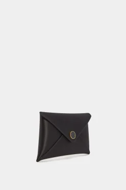 Handbags-Altuzarra 'Medallion' Envelope Clutch Satin Black