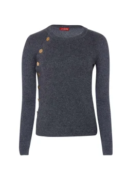 Knitwear|Tops-Altuzarra 'Minamoto' Knit Sweater Carbon Melange