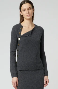 Knitwear|Tops-Altuzarra 'Minamoto' Knit Sweater Carbon Melange