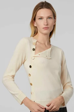 Knitwear|Tops-Altuzarra 'Minamoto' Knit Sweater Ivory