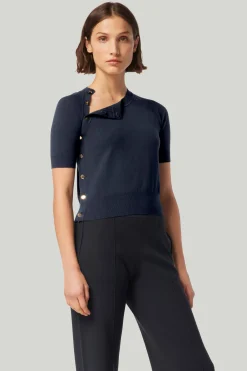 Knitwear|Tops-Altuzarra 'Mini' Minamoto Sweater Berry Blue