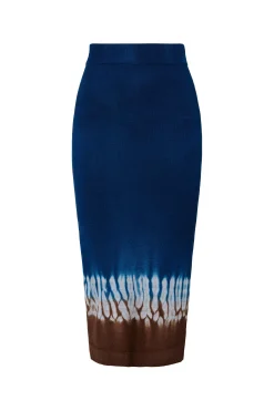 Knitwear|Skirts-Altuzarra 'Morse' Skirt Ultramarine Line Shibor