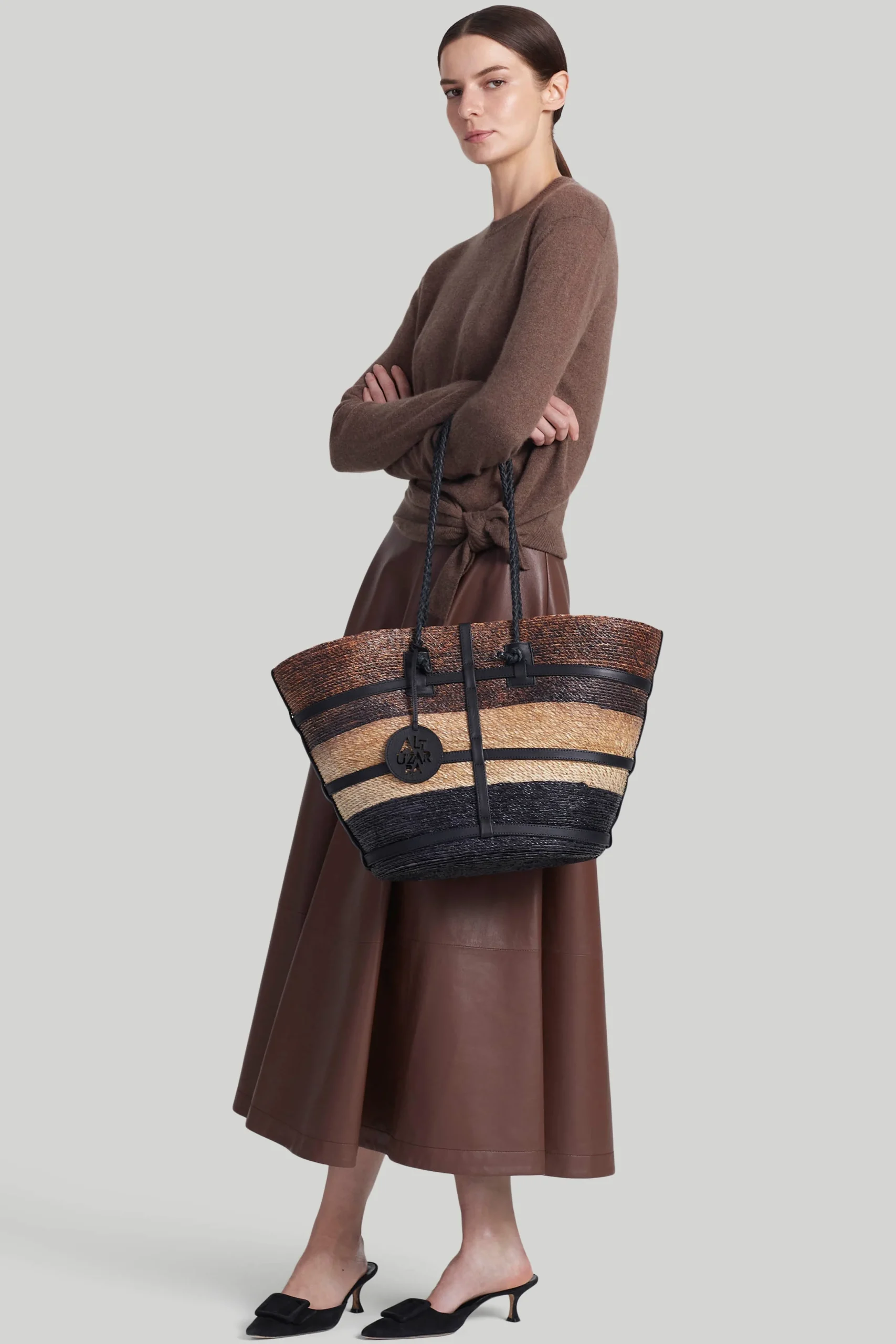 Knitwear|Tops-Altuzarra 'Nalini' Sweater Lark Melange