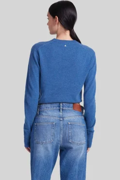 Knitwear|Tops-Altuzarra 'Nalini' Sweater Denim Blue