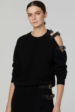 Knitwear|Tops-Altuzarra 'Ness' Sweater Black