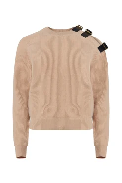 Knitwear|Tops-Altuzarra 'Ness' Sweater Cappuccino