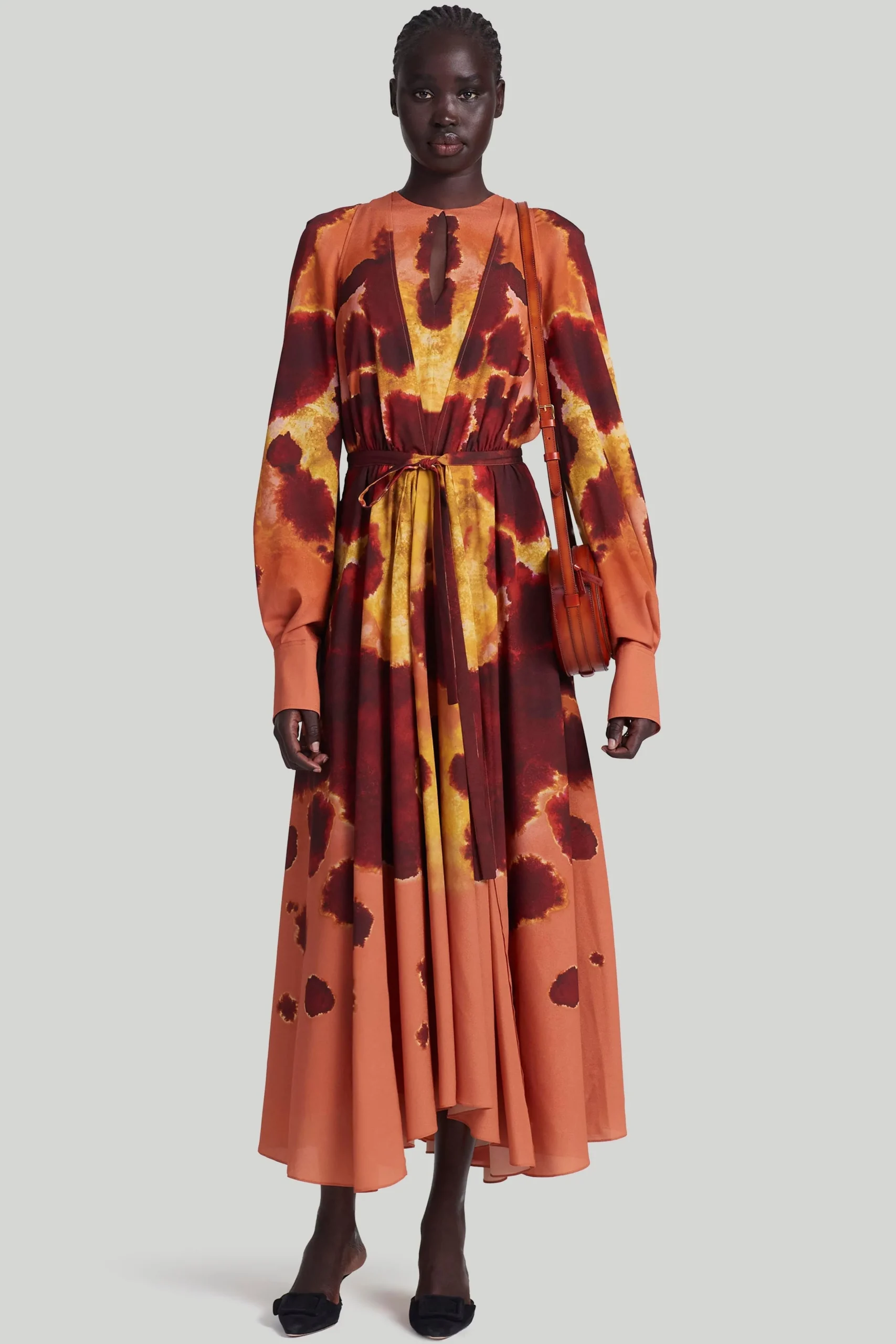 Dresses|FEATURED-Altuzarra 'Peirene' Dress Orange Ochre Ladybug