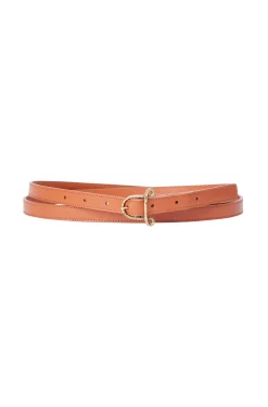 Belts-Altuzarra Small 'A' Belt Cognac