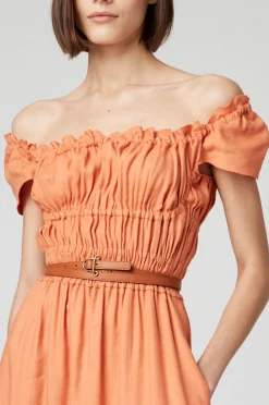 Belts-Altuzarra Small 'A' Belt Cognac