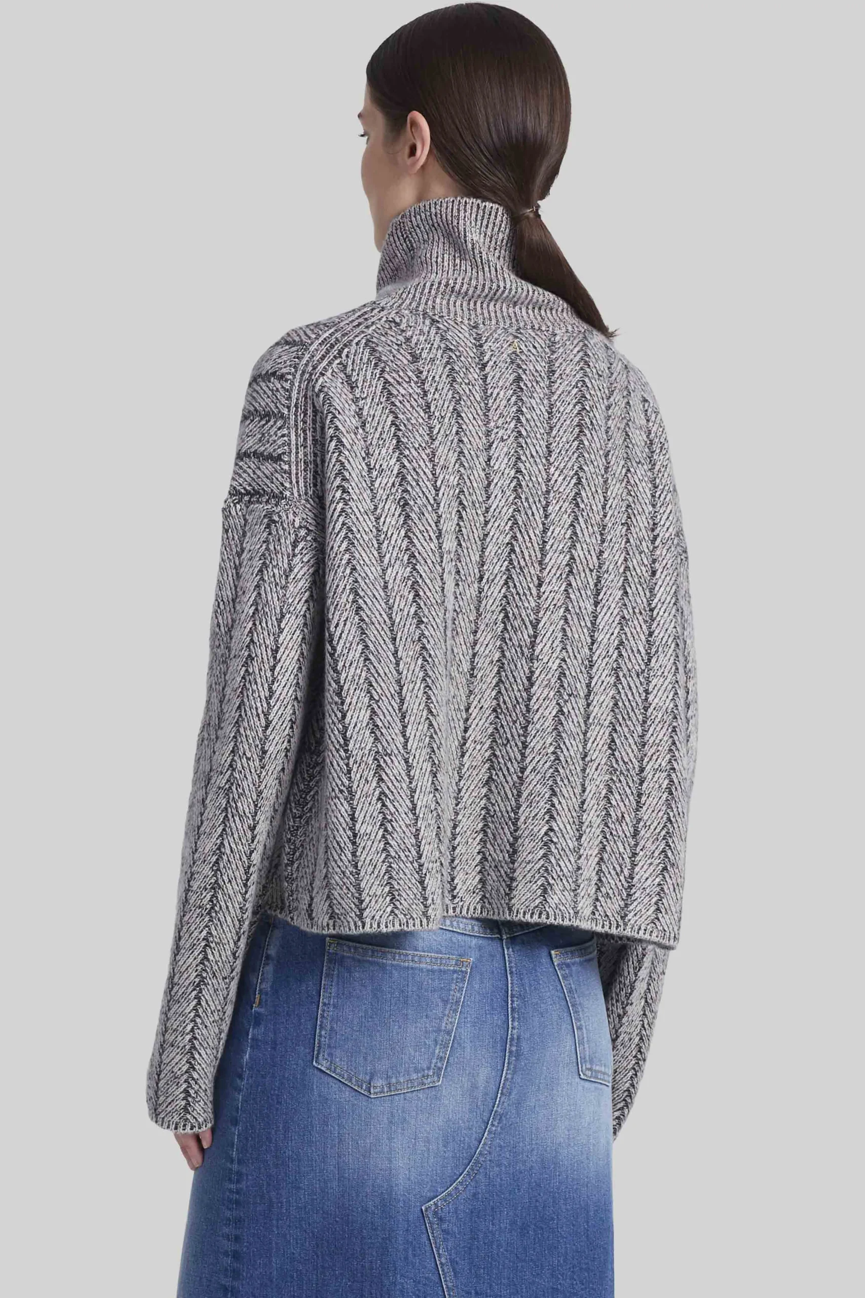 Knitwear|Tops-Altuzarra 'Terence' Sweater Natural Melange/ Black