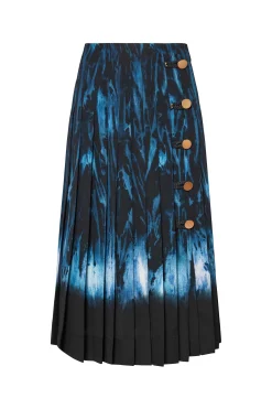 Skirts-Altuzarra 'Tullius' Skirt Berry Blue Shibori