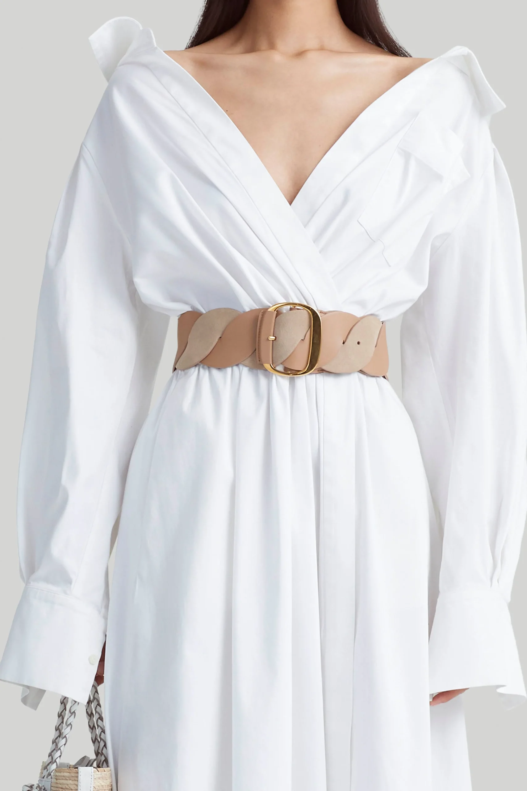FEATURED|Belts-Altuzarra 'Twist' Braid Belt Cappuccino