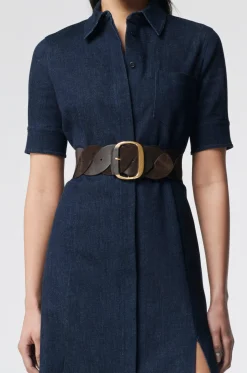 FEATURED|Belts-Altuzarra 'Twist' Braid Belt Mahogany