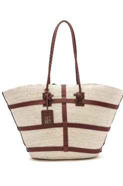 Exclusives|Exclusives-Altuzarra 'Watermill' Bag Large Natural/Tawny