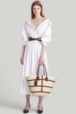 Exclusives|Exclusives-Altuzarra 'Watermill' Bag Large Natural/Tawny