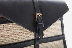 Vacation Wear|Handbags-Altuzarra 'Watermill' Envelope Natural/Black