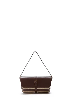 Vacation Wear|Handbags-Altuzarra 'Watermill' Shoulder Leather Flap Natural/Praline
