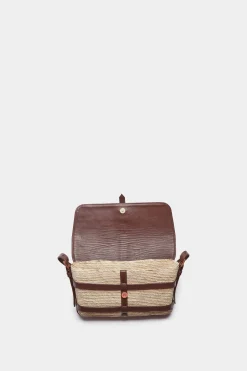 Vacation Wear|Handbags-Altuzarra 'Watermill' Shoulder Leather Flap Natural/Praline