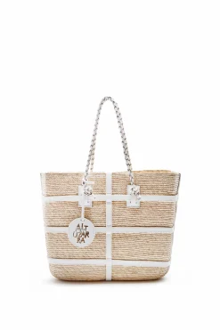 Handbags-Altuzarra 'Watermill' Tote E/W Natural/White